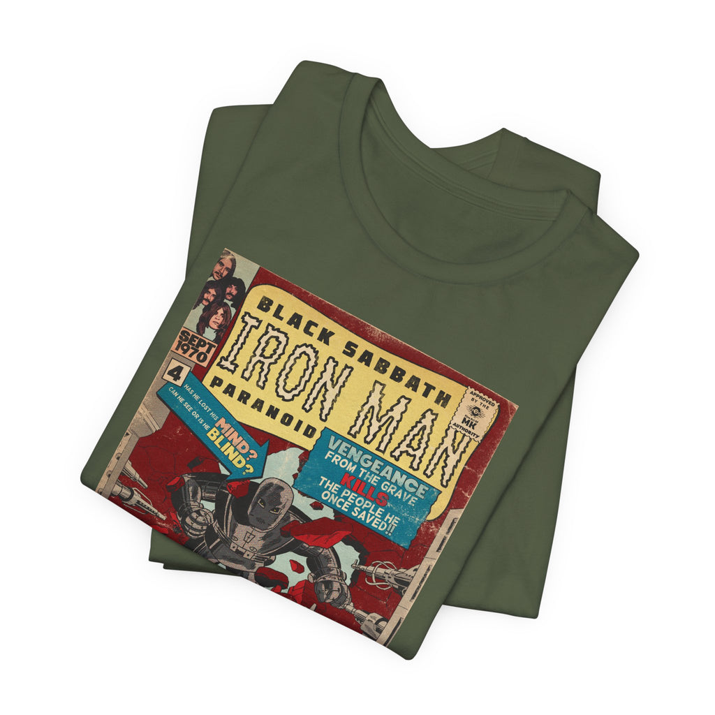 Iron Man - Rock Comic Art - Unisex Jersey Short Sleeve Tee
