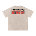 Either/Or - Snow Washed Oversized Cotton T-Shirt