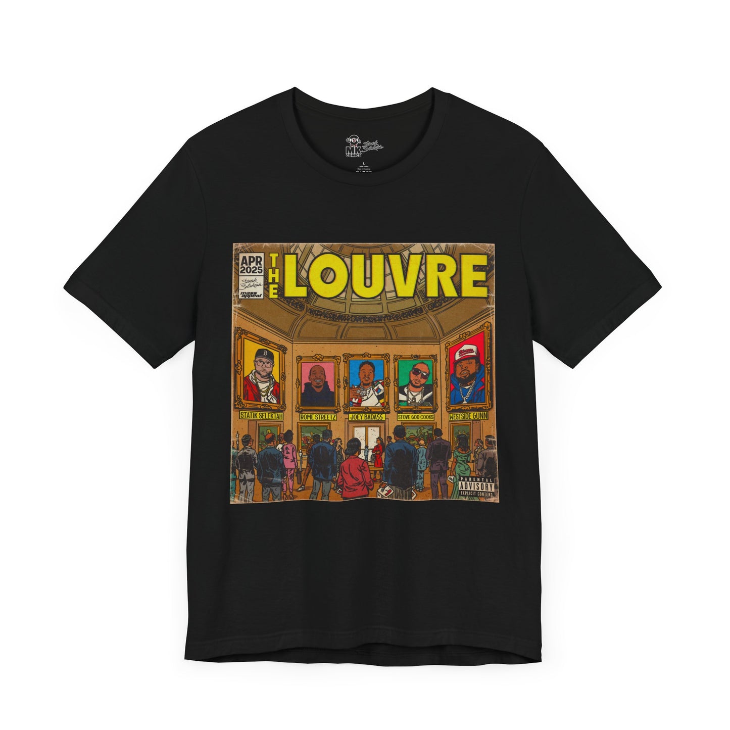 The Louvre - Statik Selektah & MK Collab - Unisex Jersey Short Sleeve Tee