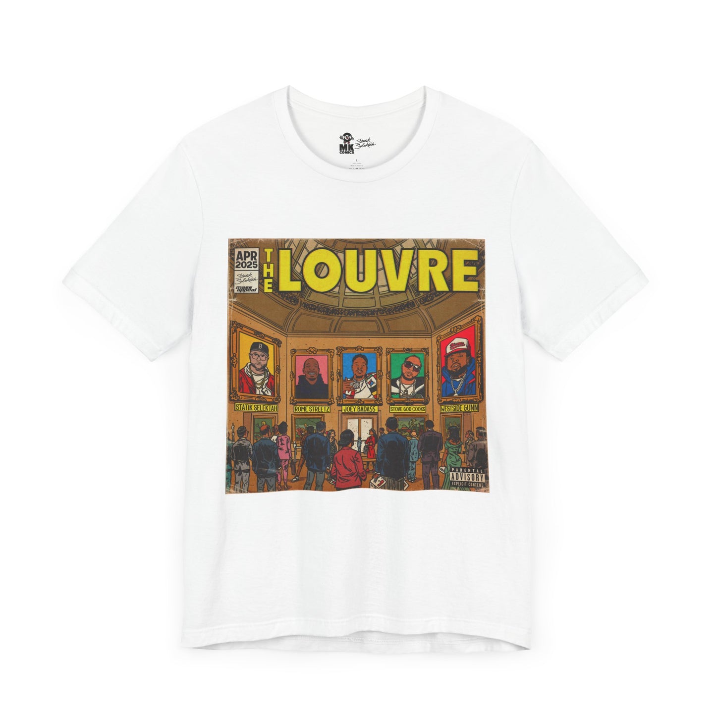 The Louvre - Statik Selektah & MK Collab - Unisex Jersey Short Sleeve Tee