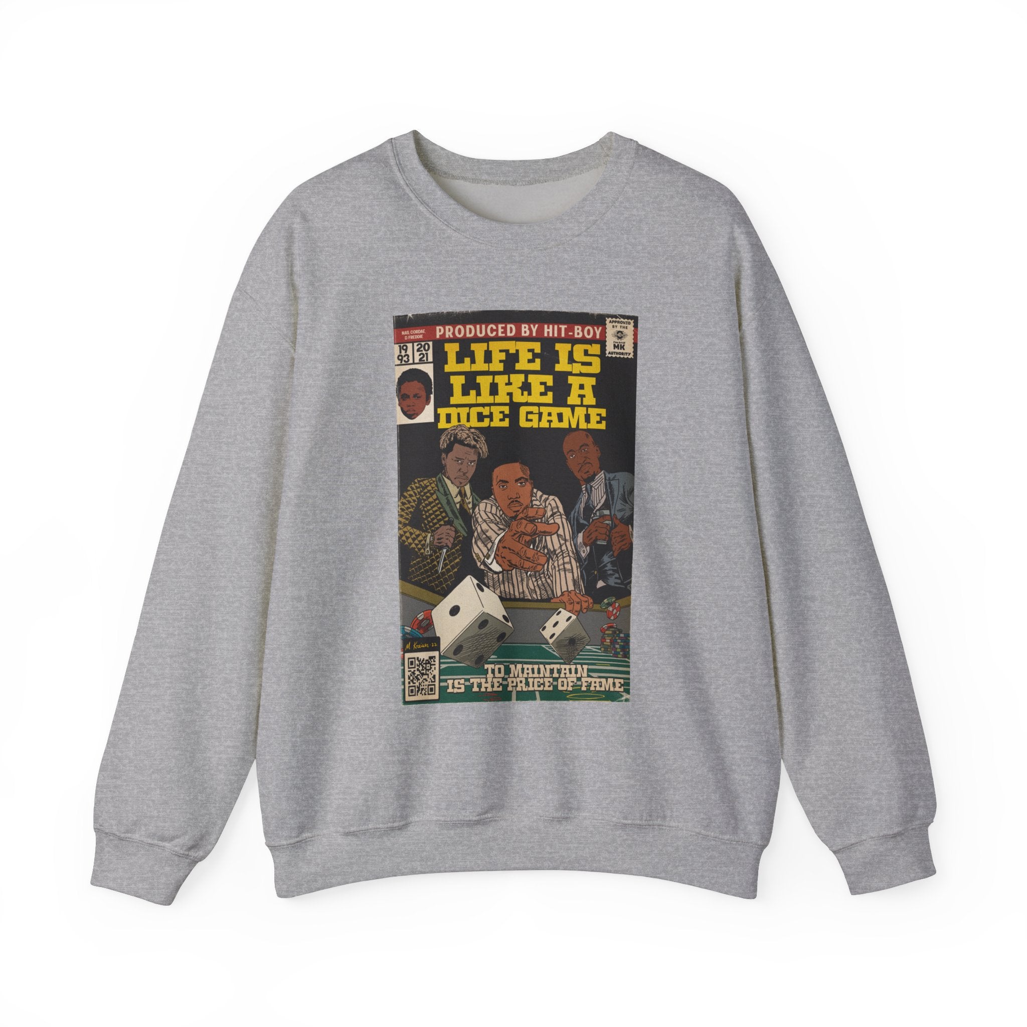Life Is Like A Dice Game - Unisex Heavy Blend™ Crewneck Sweatshirt