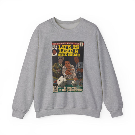 Nas, Cordae, & Freddie, Life Is Like A Dice Game - Unisex Heavy Blend™ Crewneck Sweatshirt