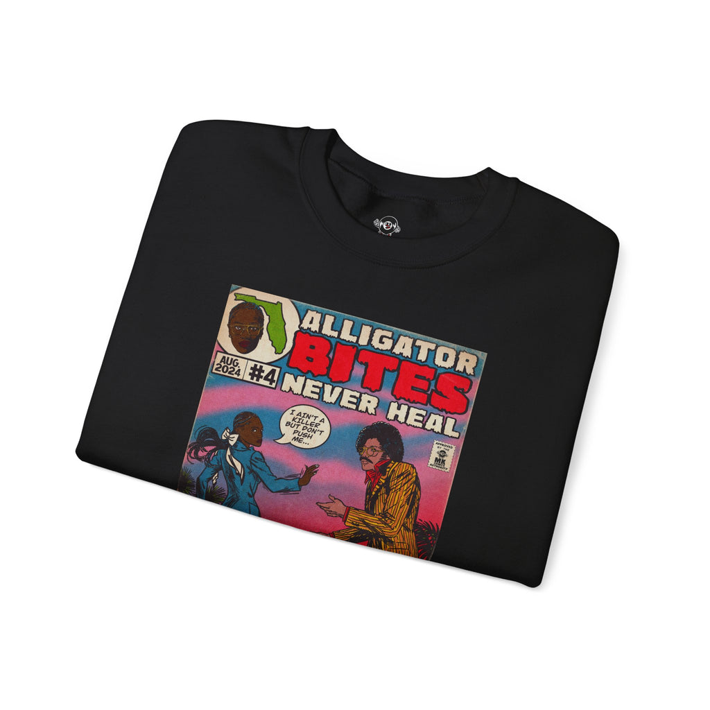Denial is a River - Alligator Bites - Unisex Heavy Blend™ Crewneck Sweatshirt