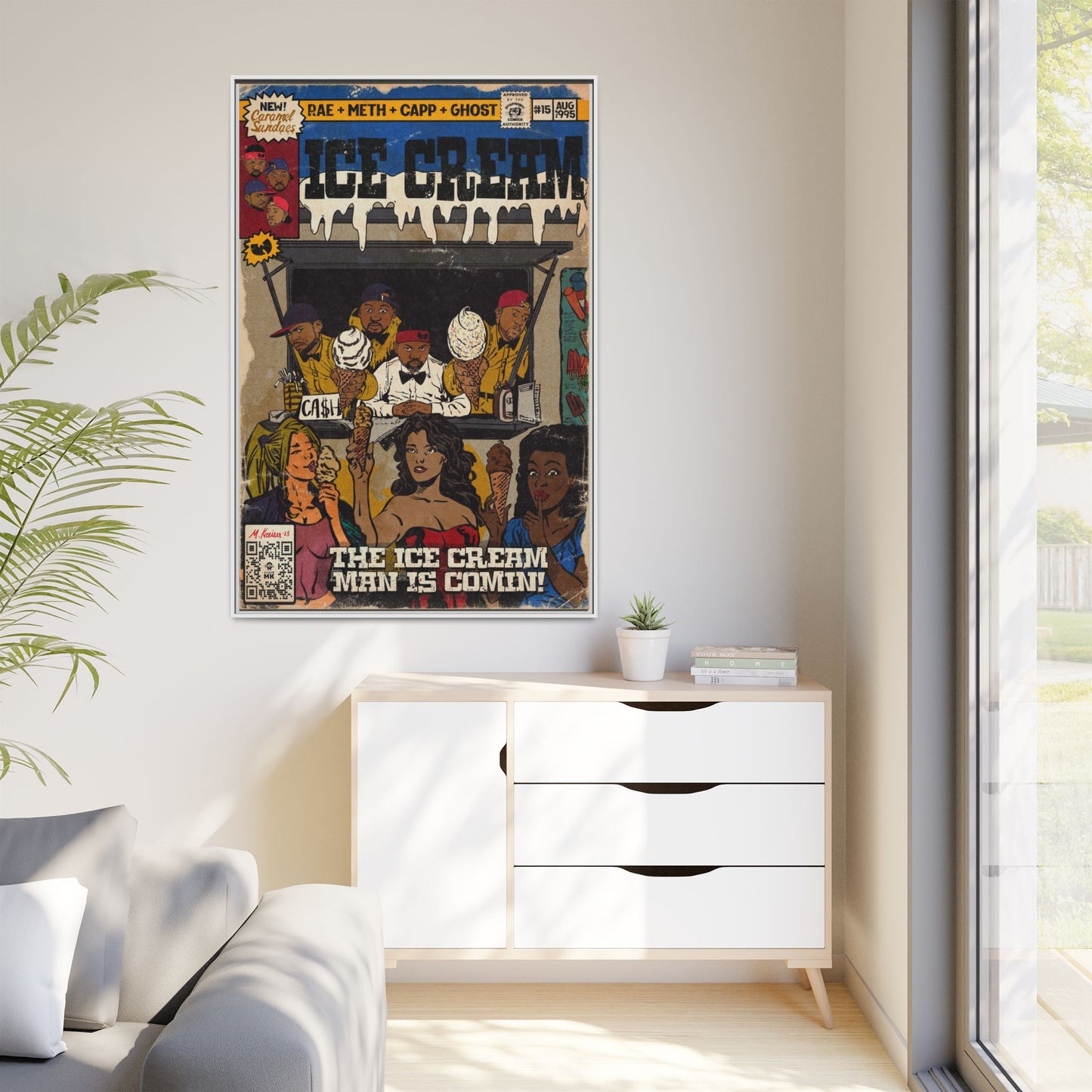 Raekwon- Ice Cream - Gallery Canvas Wraps, Vertical Frame