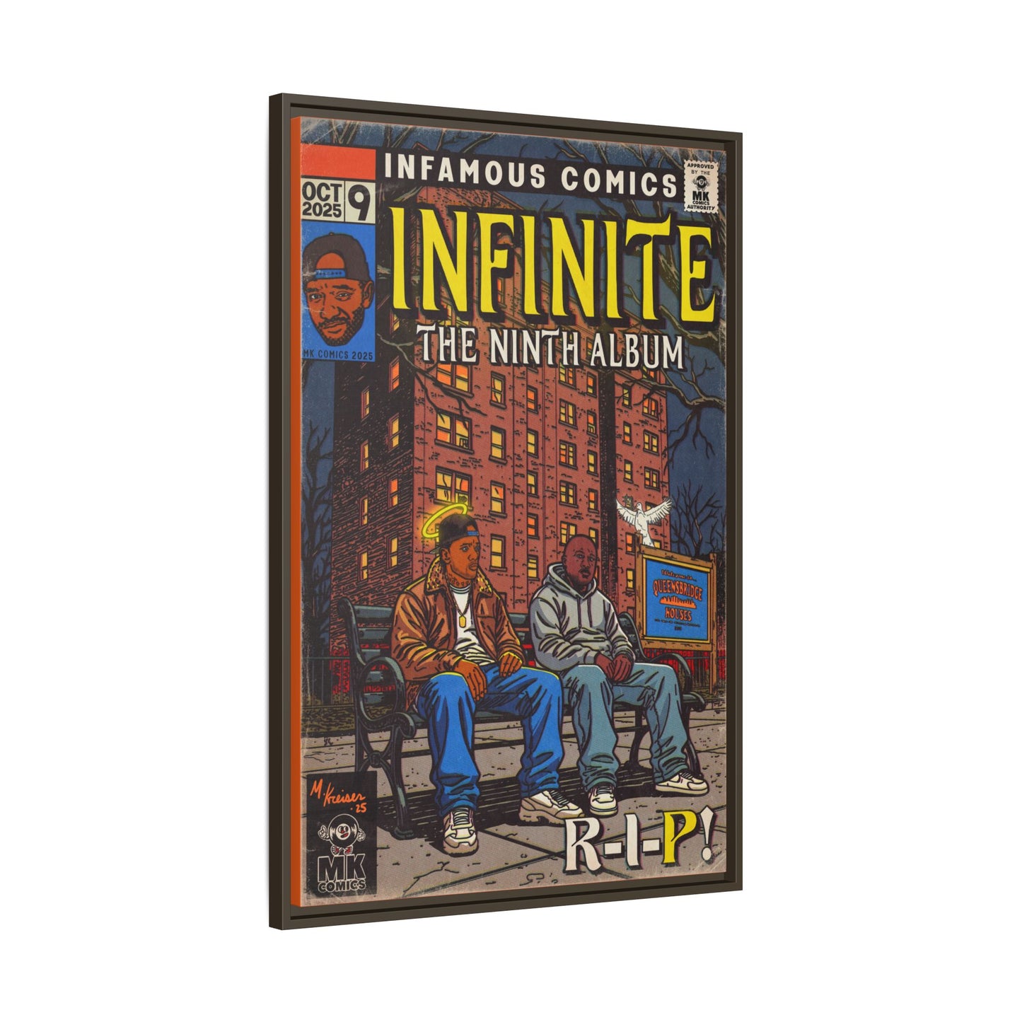 Infinite - Comic Book Art - Matte Canvas, Framed (Multi-color)