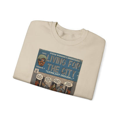 Stevie Wonder - Living For The City - Unisex Heavy Blend™ Crewneck Sweatshirt