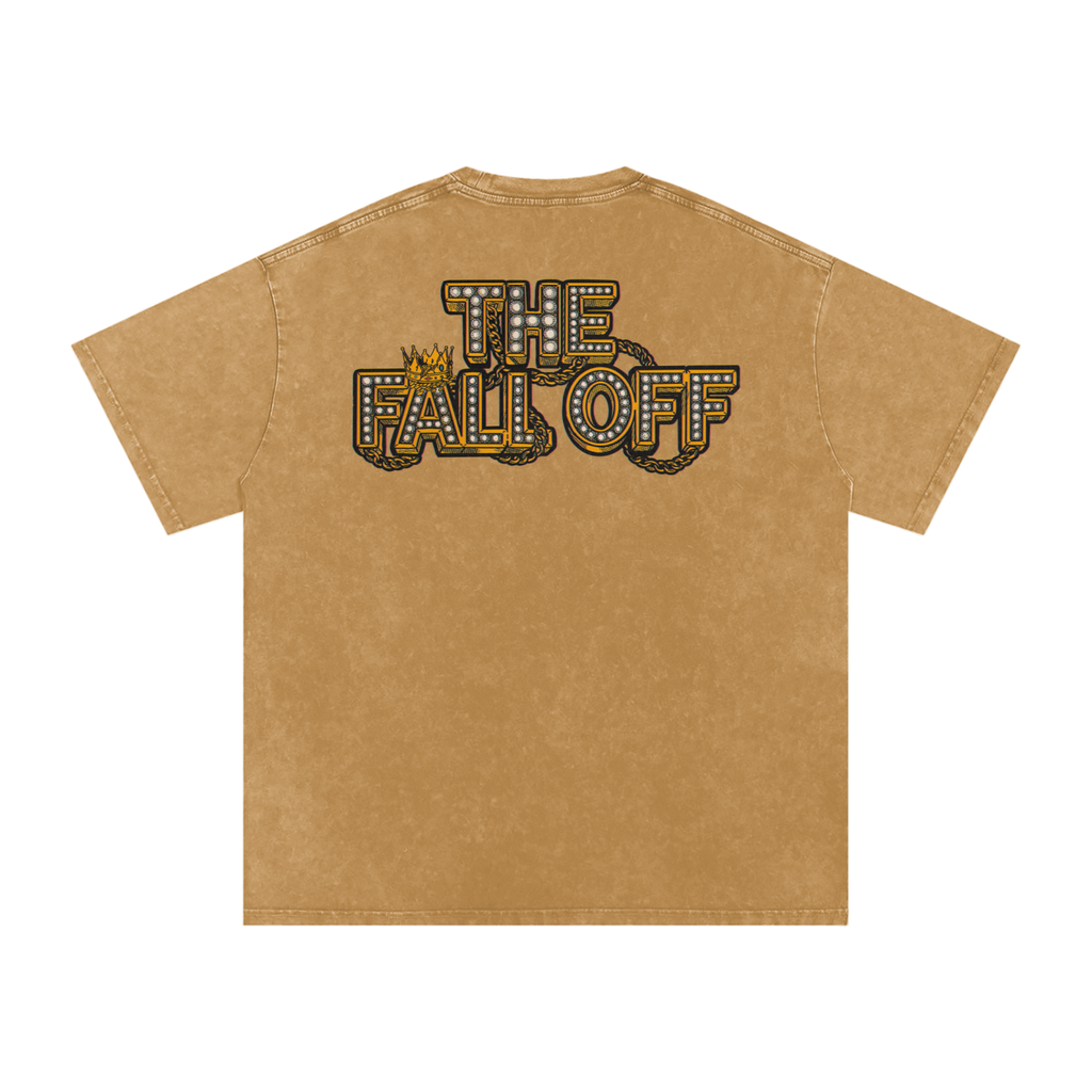 The Fall Off - Snow Washed Oversized Cotton T-Shirt