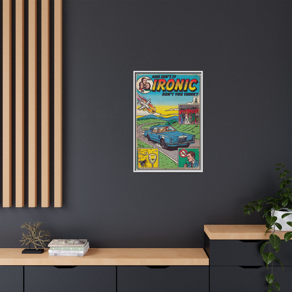 Ironic - Matte Canvas, Framed (Multi-color)