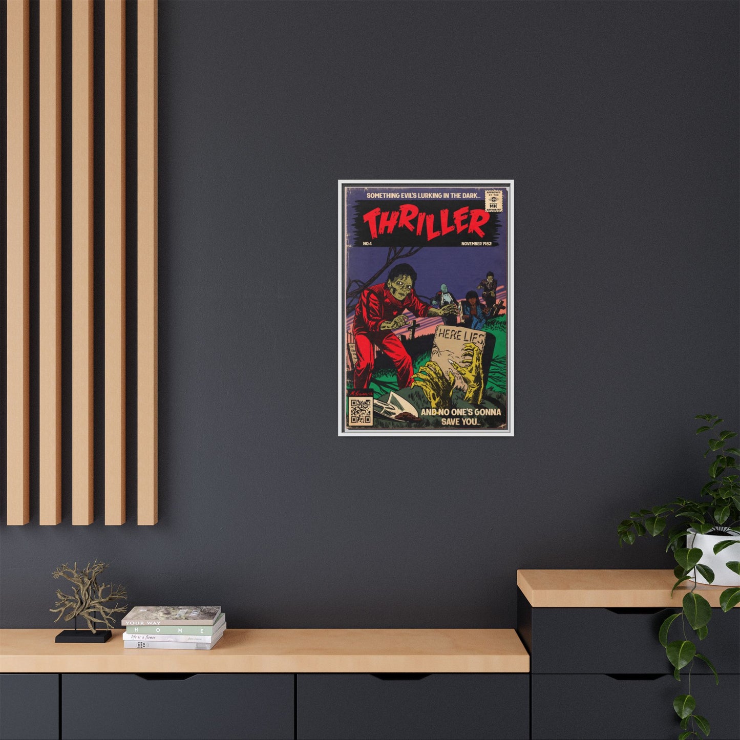 Michael Jackson- Thriller - Gallery Canvas Wraps, Vertical Frame