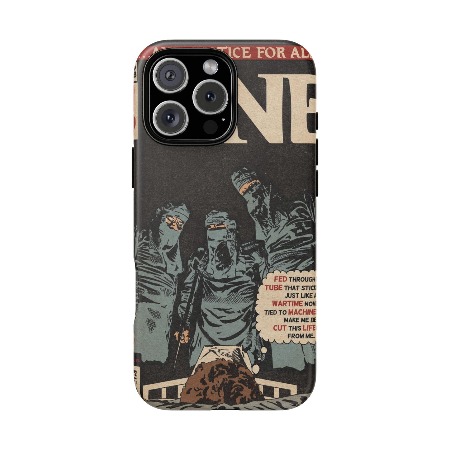Metallica- One - Johnny Got His Gun Comic Book Art - Tough Phone Cases