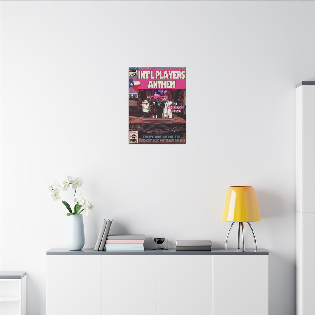 Int’l Players Anthem - Matte Canvas, Stretched, 0.75"