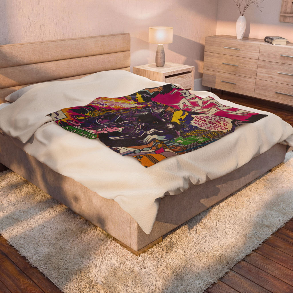 Purple Rain - Velveteen Plush Blanket