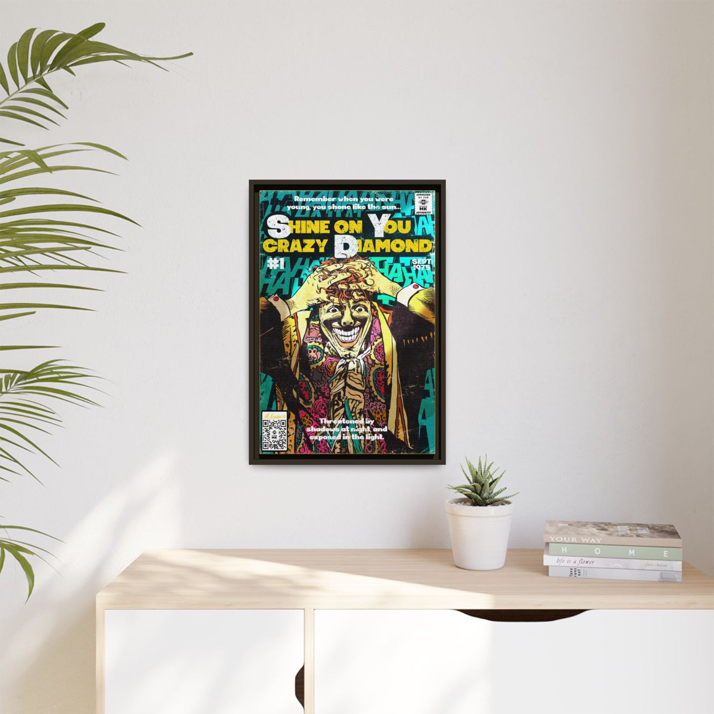 Pink Floyd - Shine on You crazy Diamond -  Gallery Canvas Wraps, Vertical Frame