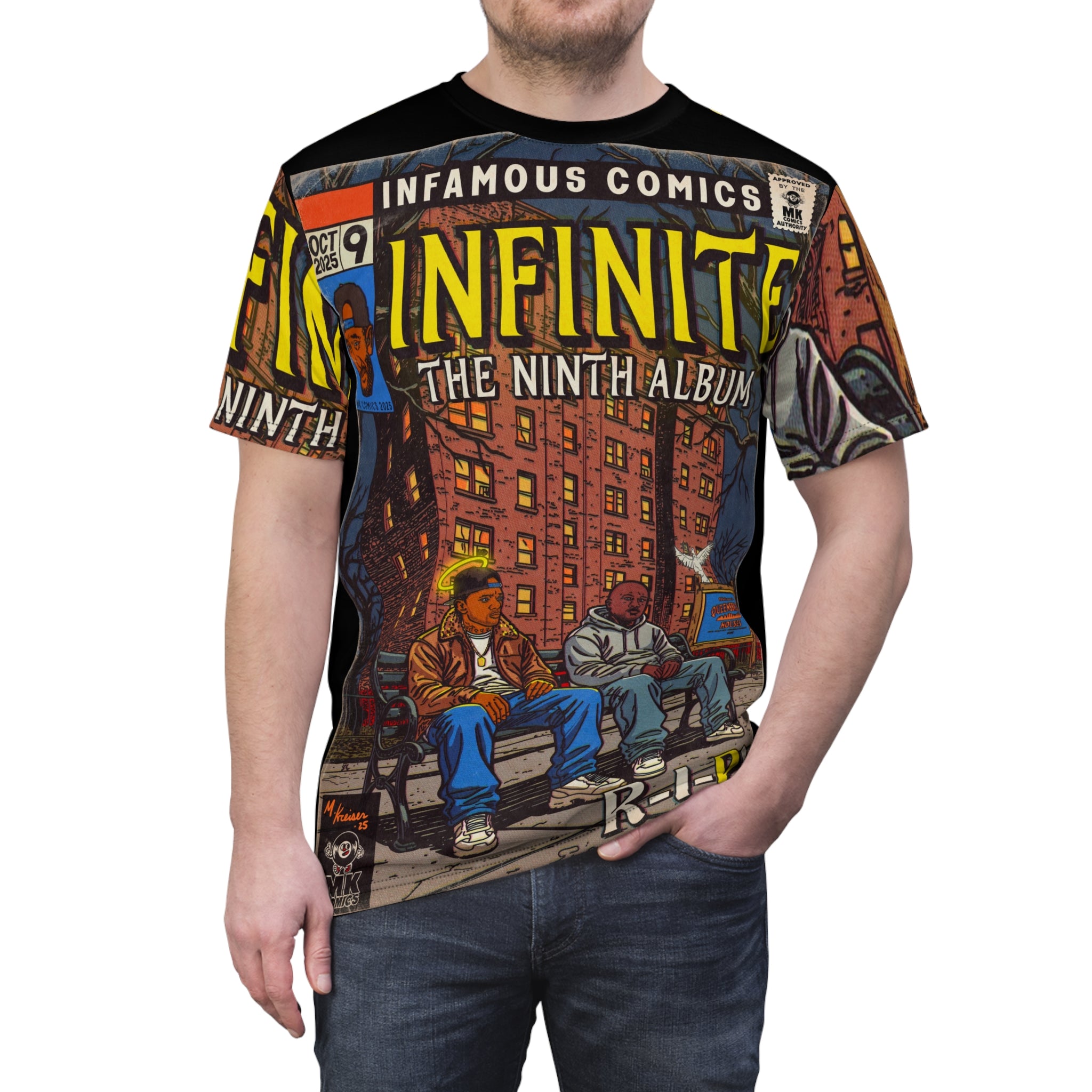 Infinite - Comic Book Art - Unisex Cut & Sew Tee (AOP)