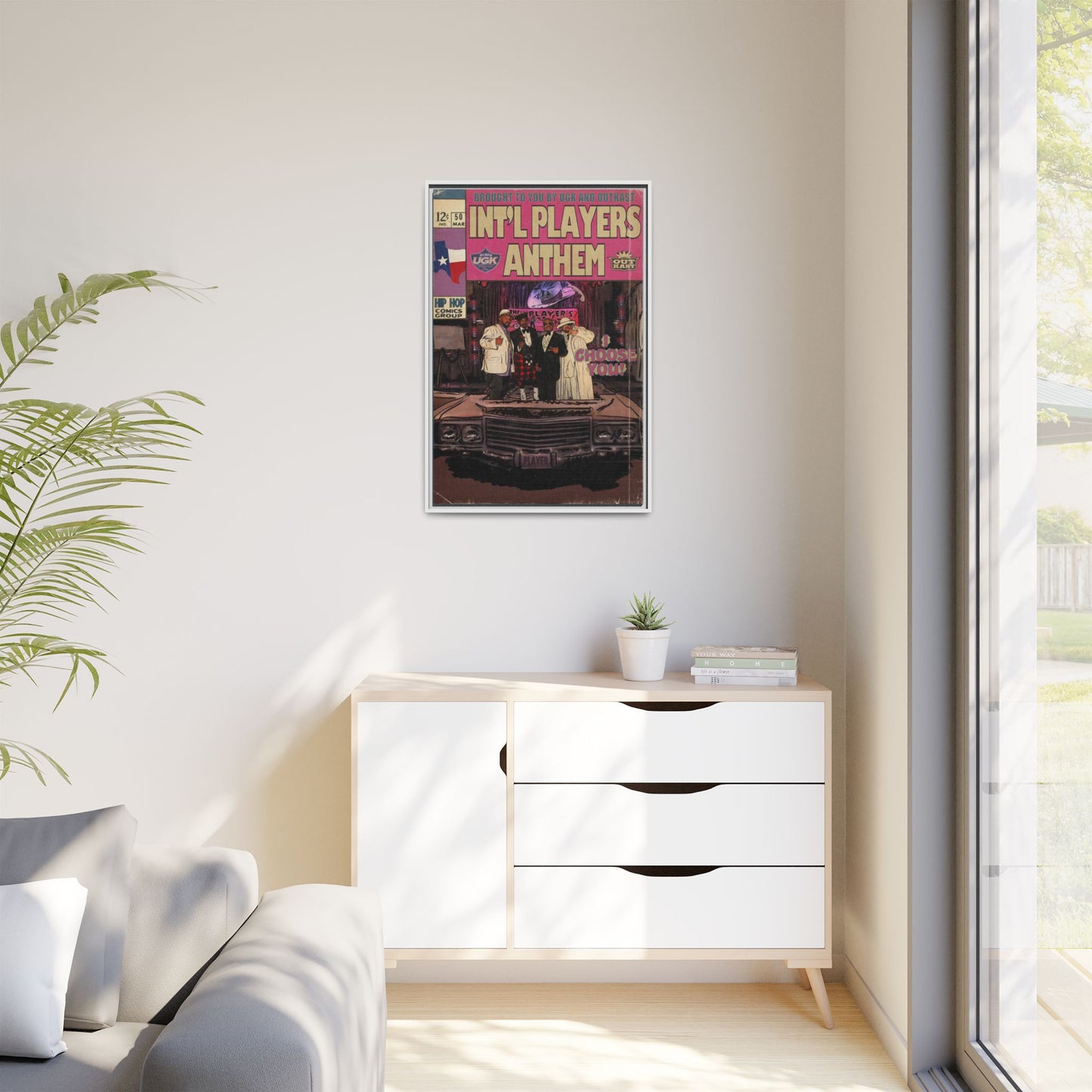 Int’l Players Anthem - Matte Canvas, Framed (Multi-color)