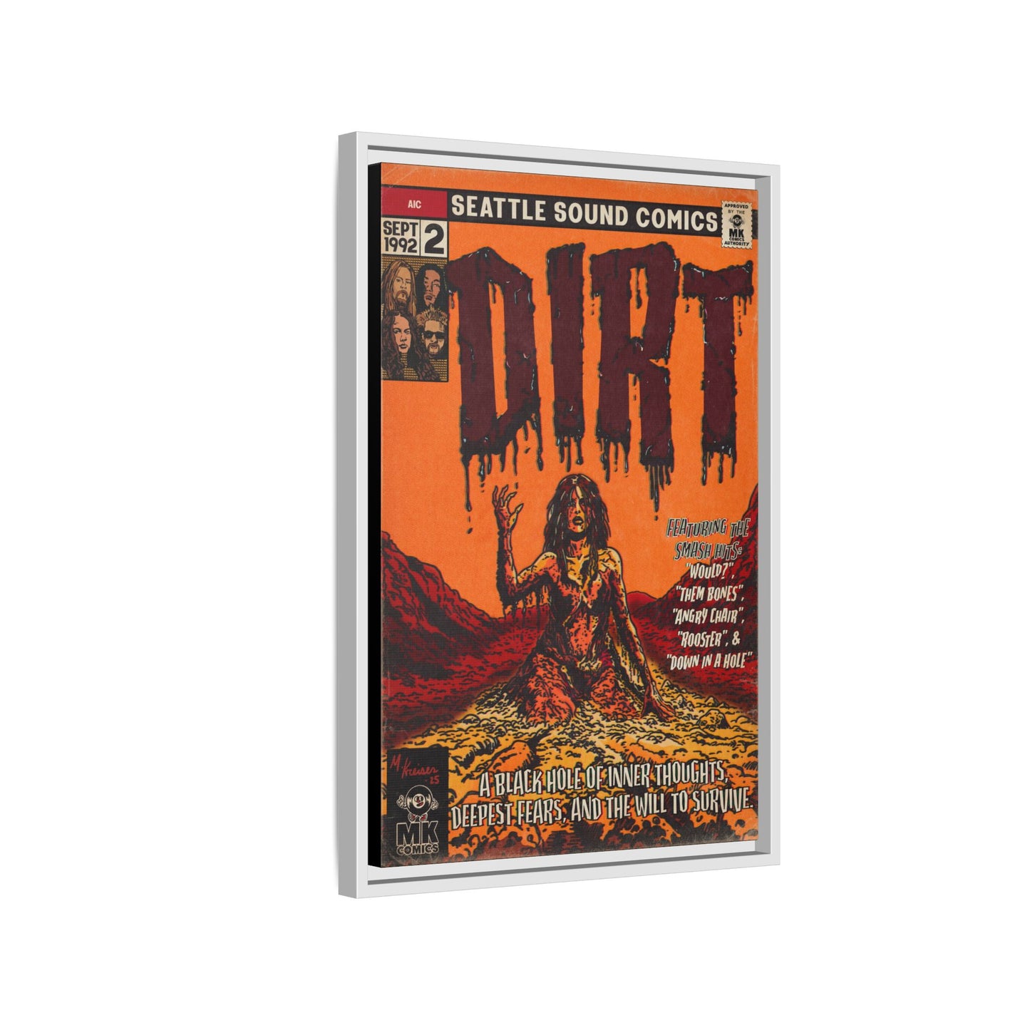 Dirt - Matte Canvas, Framed (Multi-color)