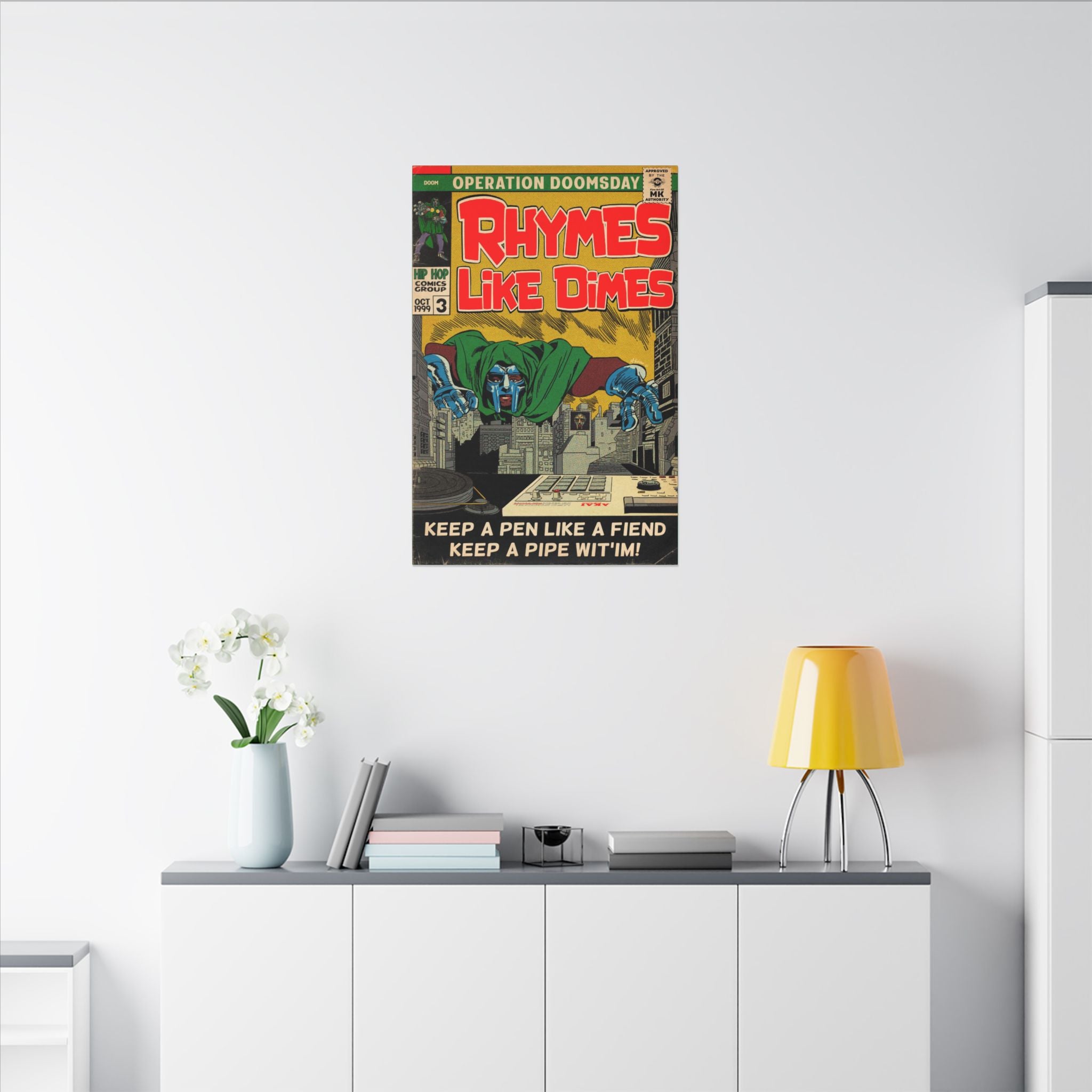 Rhymes Like Dimes - Matte Canvas, Stretched, 0.75" (Multi-Size)