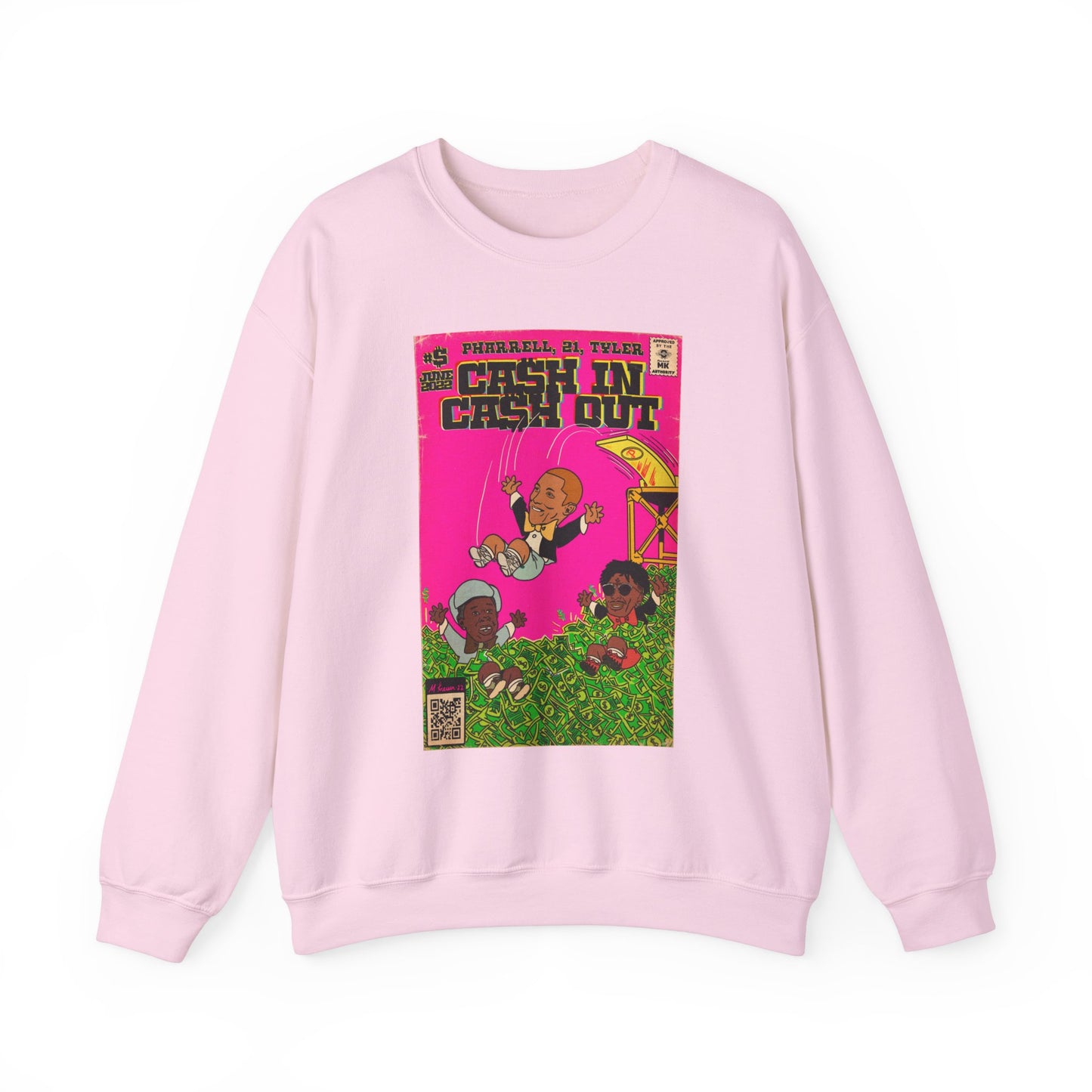 Pharrell, 21 Savage & Tyler - Cash In Cash Out - Unisex Heavy Blend™ Crewneck Sweatshirt