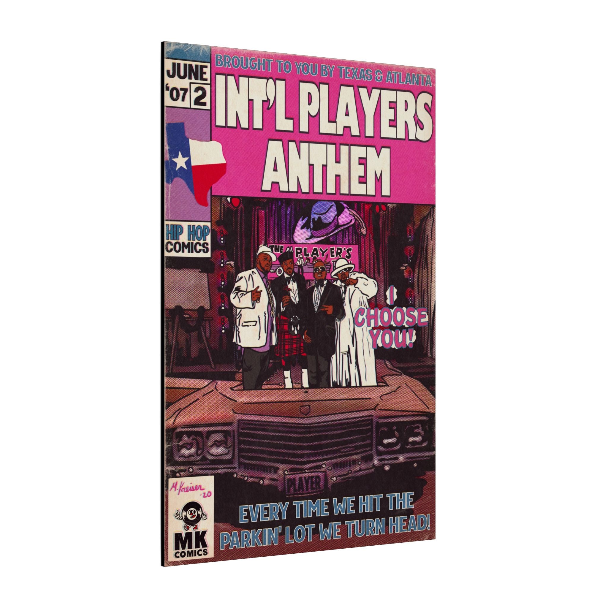 Int’l Players Anthem - Matte Canvas, Stretched, 0.75"