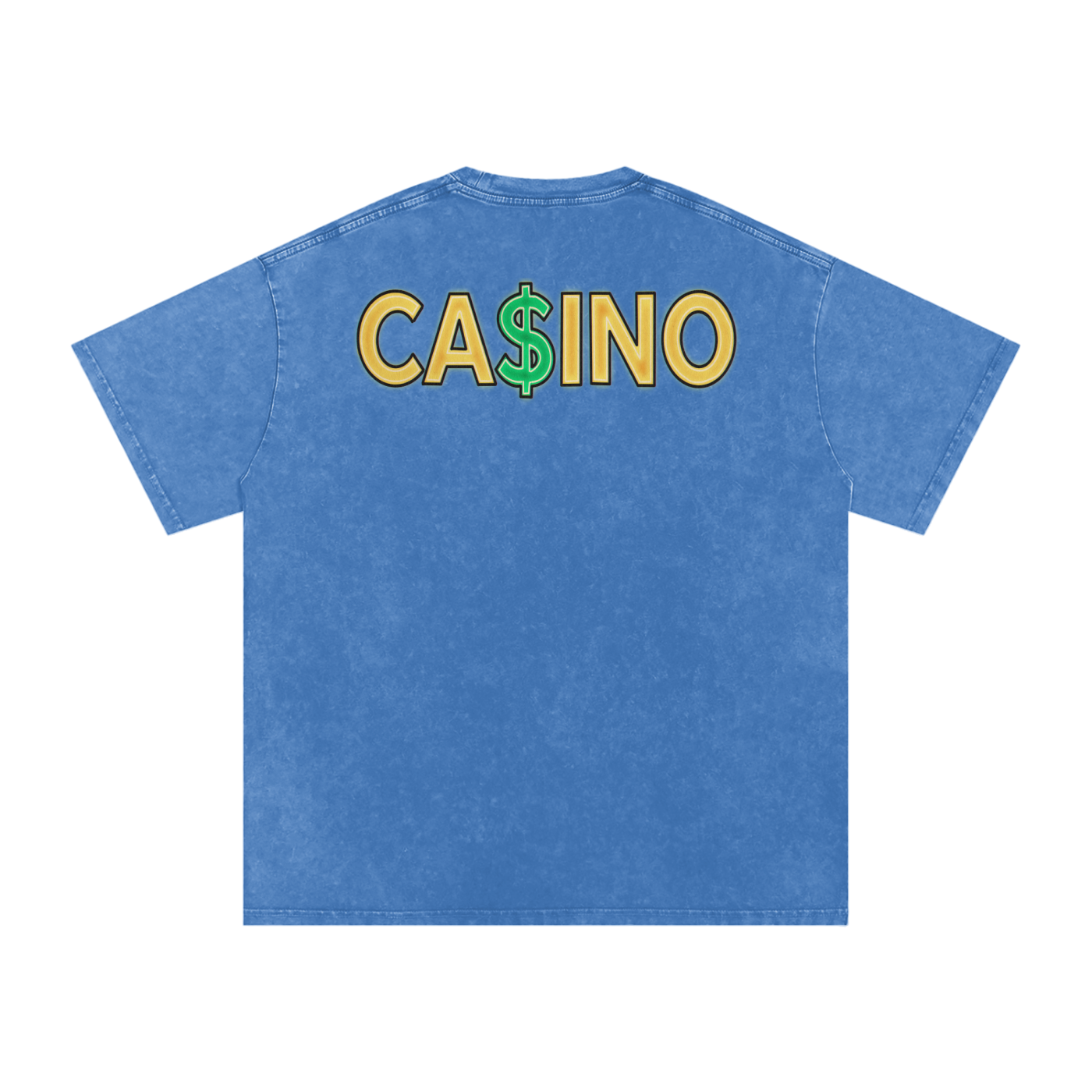 Casino - Snow Washed Oversized Cotton T-Shirt
