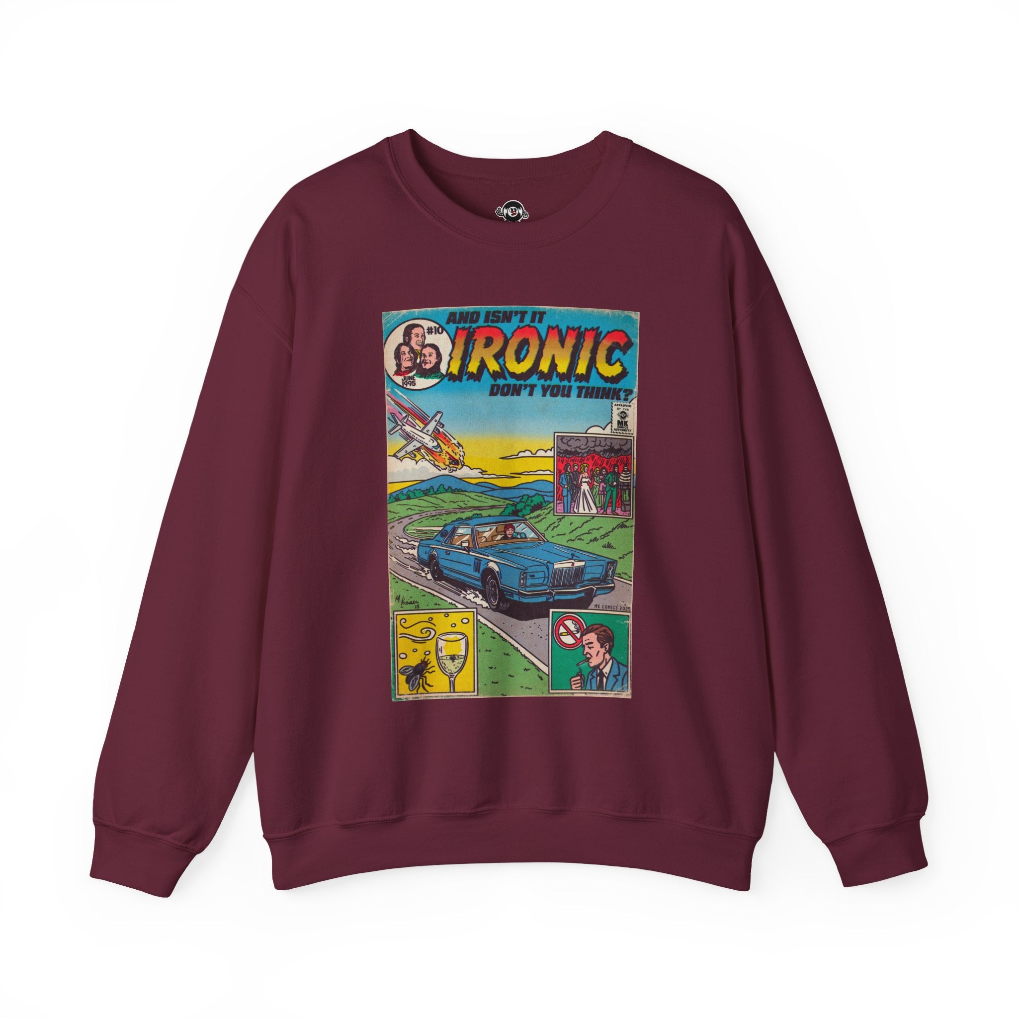 Ironic - Unisex Heavy Blend™ Crewneck Sweatshirt