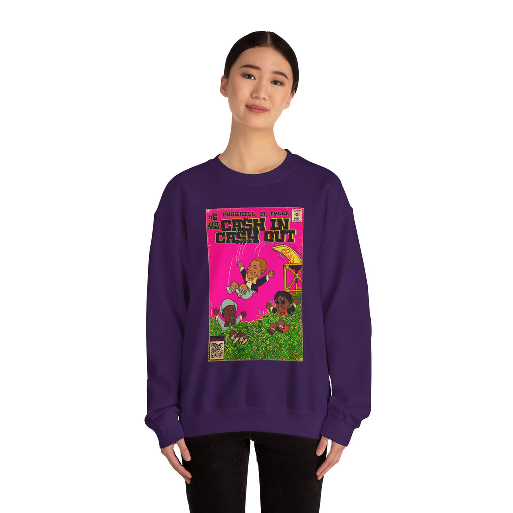 Cash In Cash Out - Unisex Heavy Blend™ Crewneck Sweatshirt