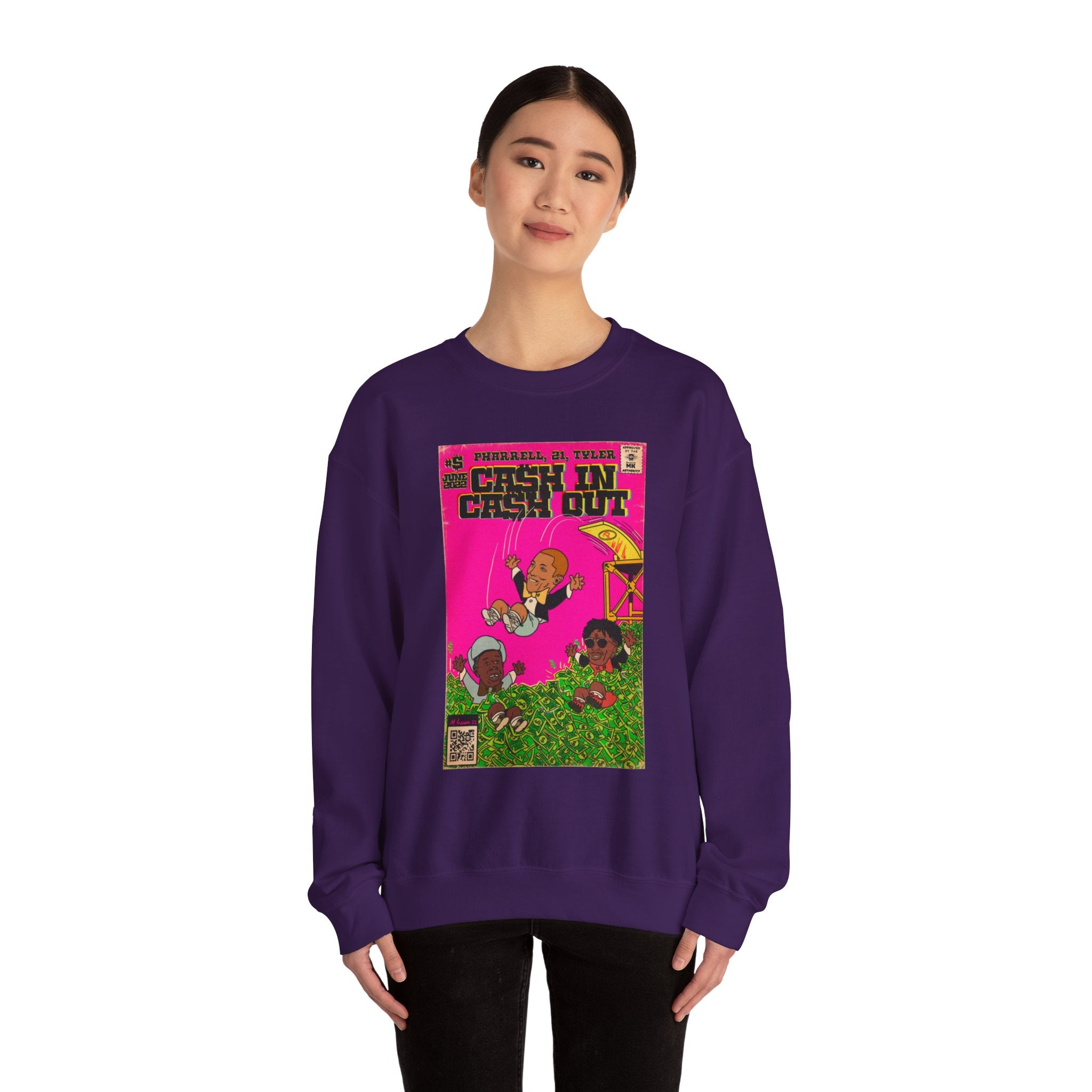Cash In Cash Out - Unisex Heavy Blend™ Crewneck Sweatshirt