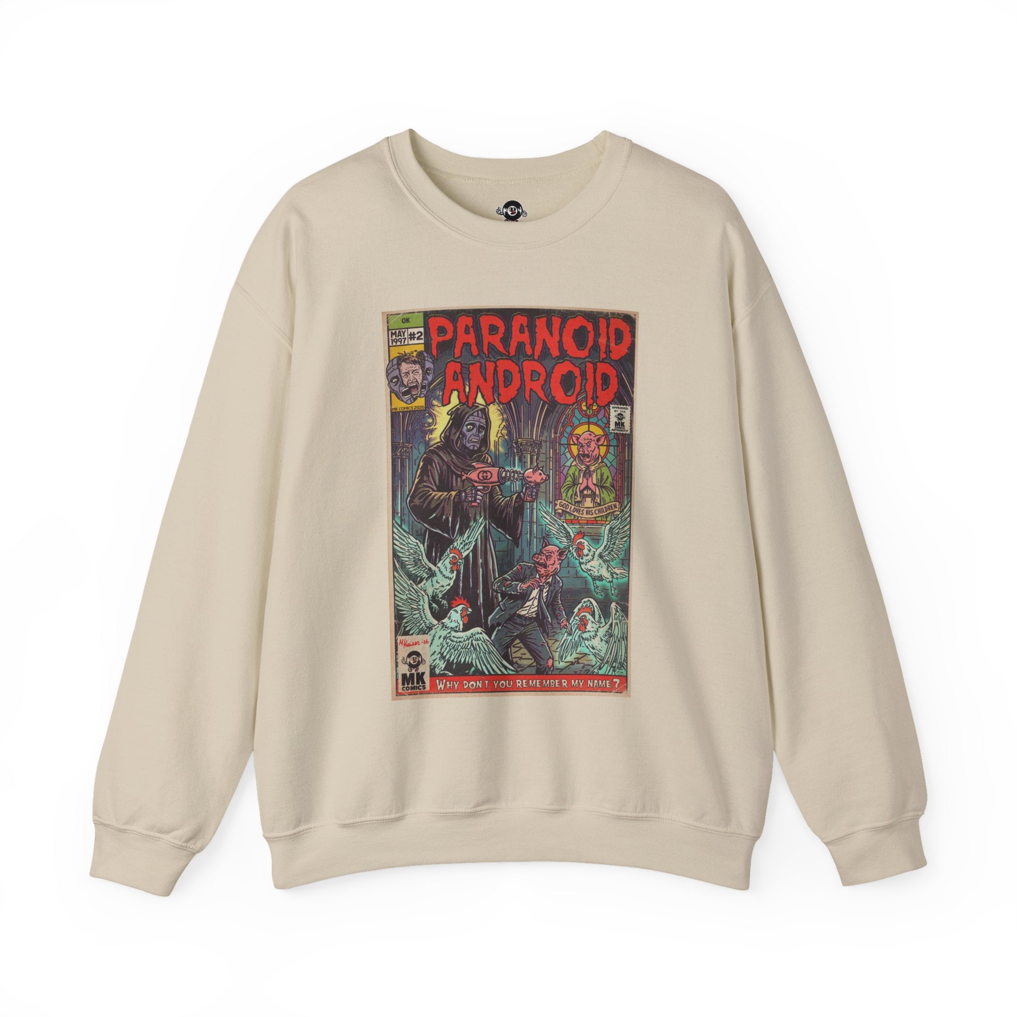Paranoid Android - Unisex Heavy Blend™ Crewneck Sweatshirt