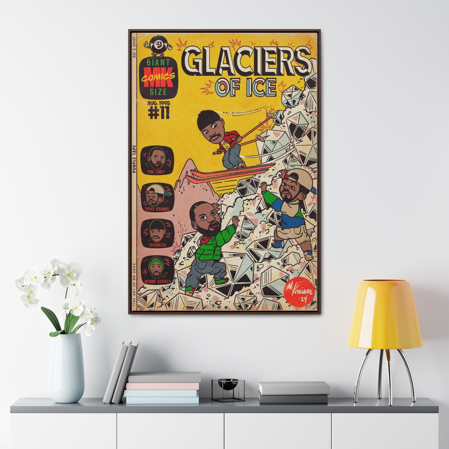 Rae, Ghost, Masta - Glaciers of Ice - Gallery Canvas Wraps, Vertical Frame