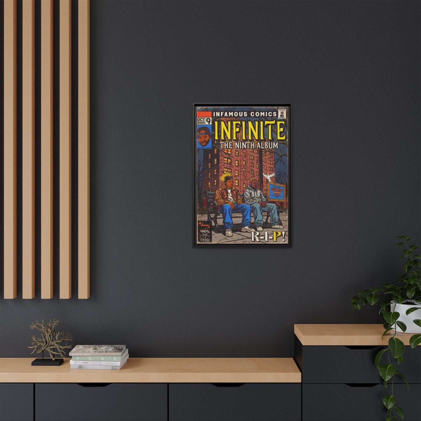 Infinite - Comic Book Art - Matte Canvas, Framed (Multi-color)