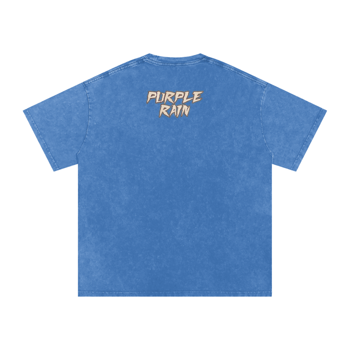 Purple Rain - Snow Washed Oversized Cotton T-Shirt