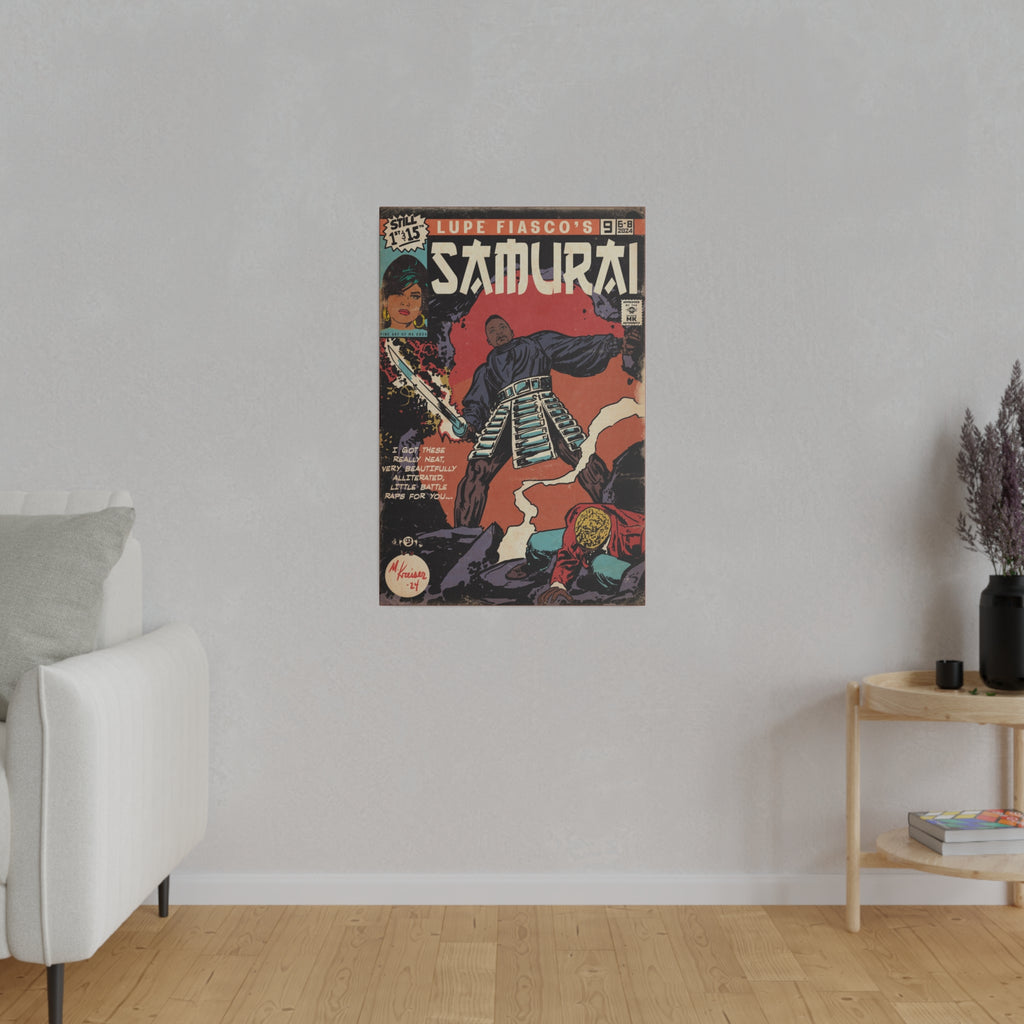 Samurai - Matte Canvas, Stretched, 0.75"