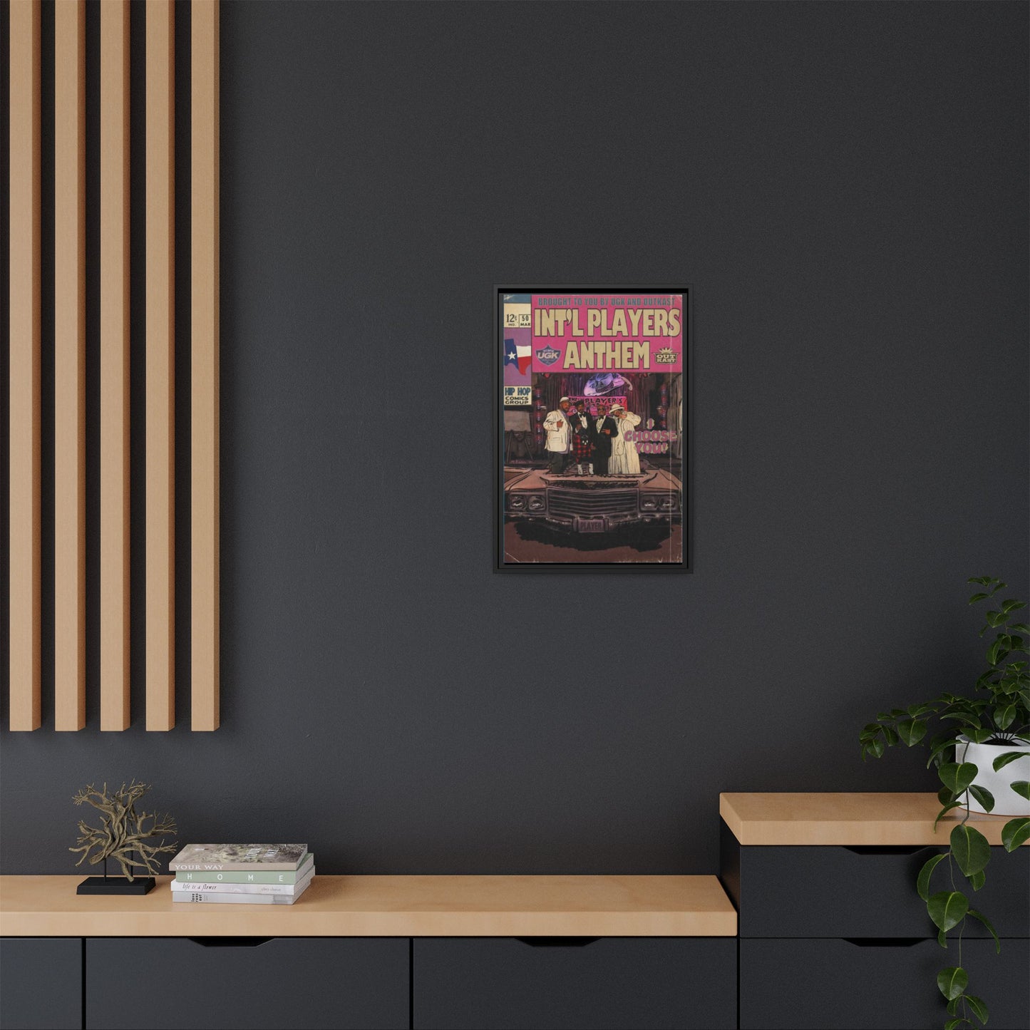 Int’l Players Anthem - Matte Canvas, Framed (Multi-color)