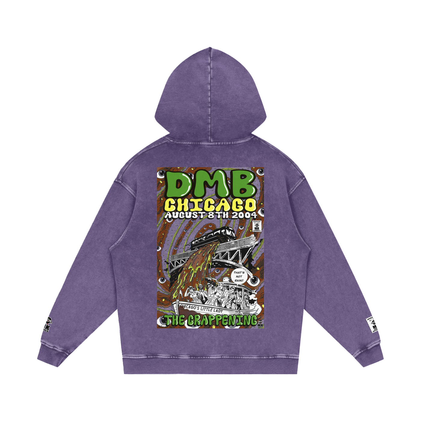 The Crappening -  Snow Washed Loose Cotton Hoodie