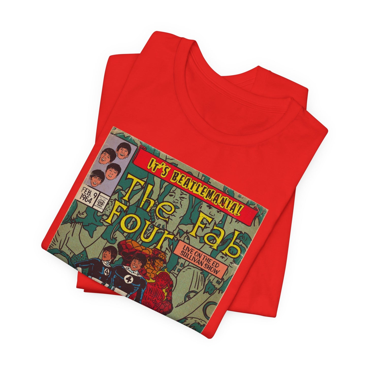 The Beatles - Beatlemania -  Unisex Jersey Short Sleeve Tee
