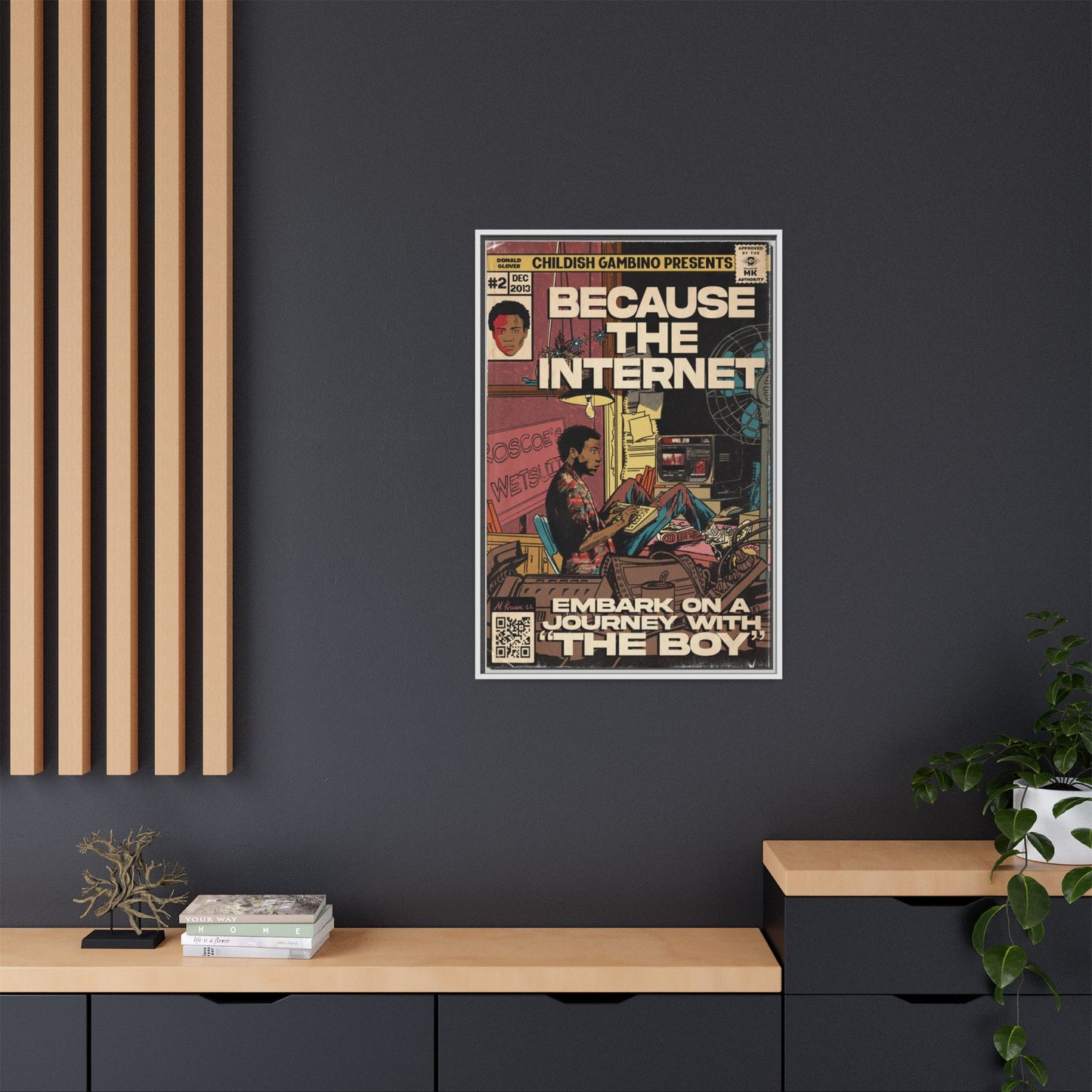 Childish Gambino - Because the Internet - Gallery Canvas Wraps, Vertical Frame