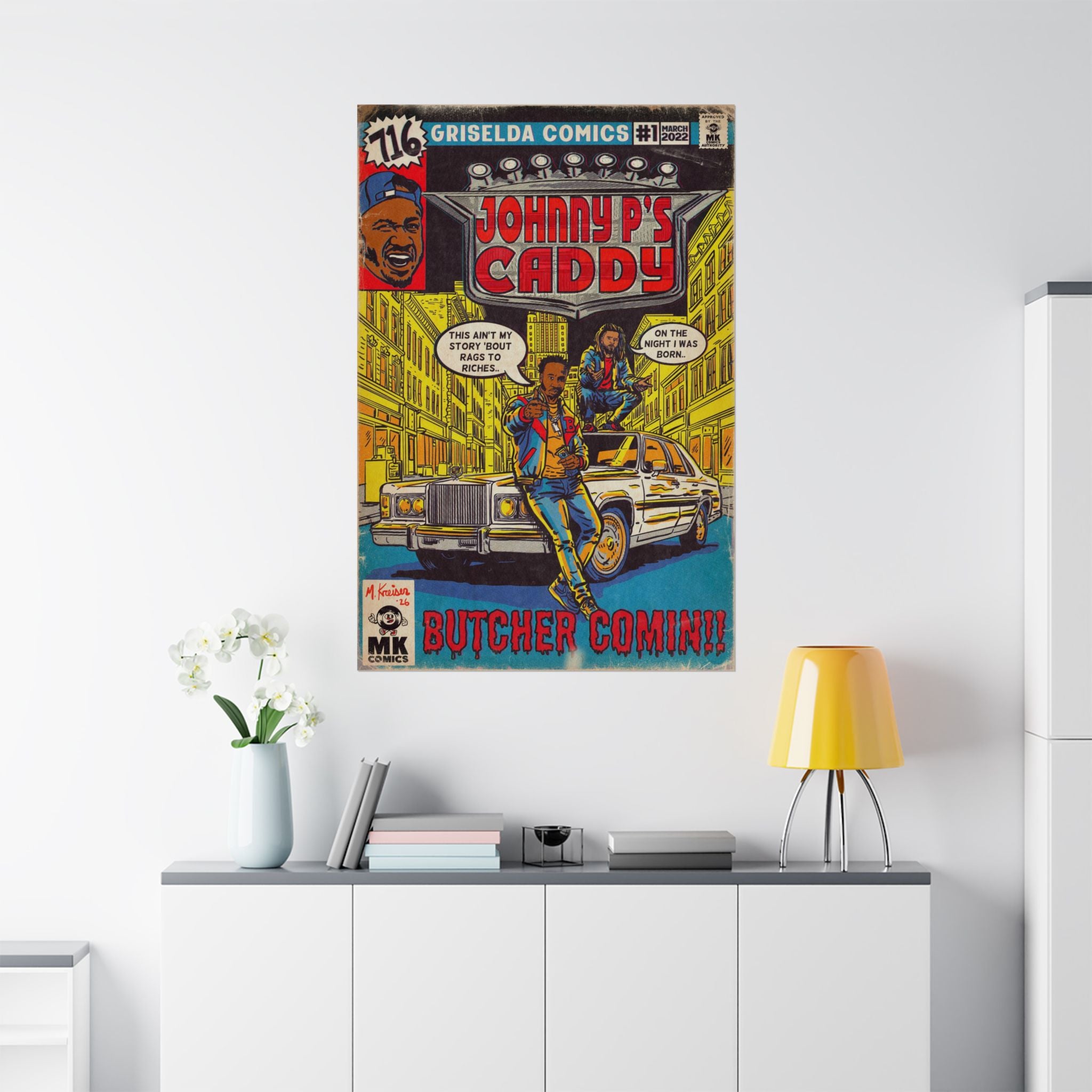 Johnny P's Caddy - Matte Vertical Posters