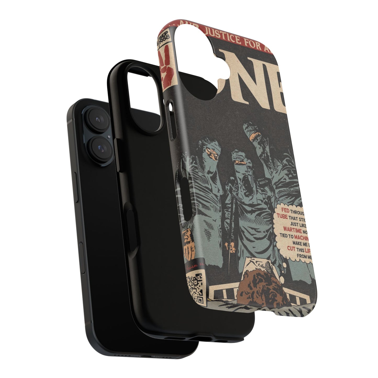 Metallica- One - Johnny Got His Gun Comic Book Art - Tough Phone Cases