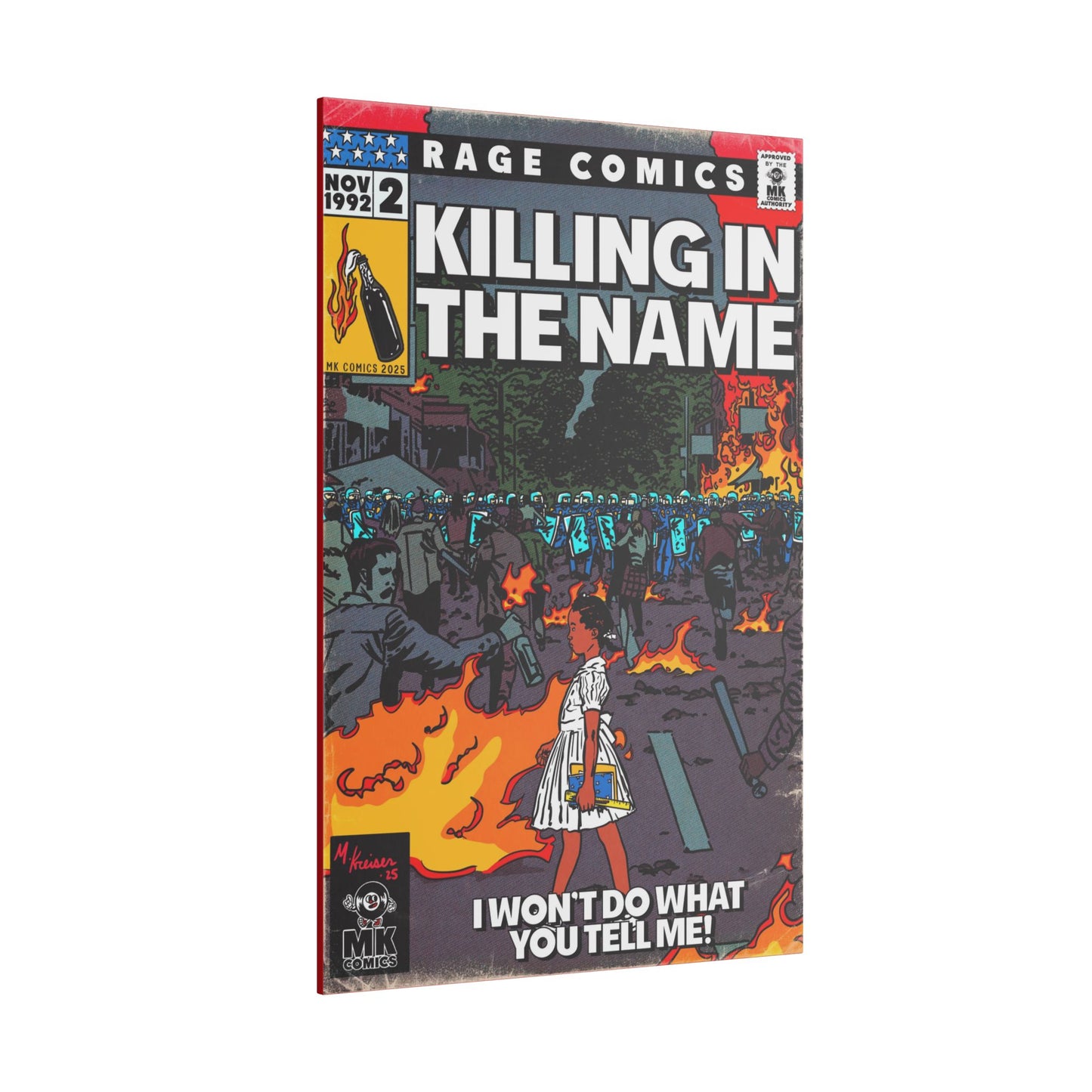 Rage - Killing In the Name - Matte Canvas, Stretched, 0.75" (Multi-Size)