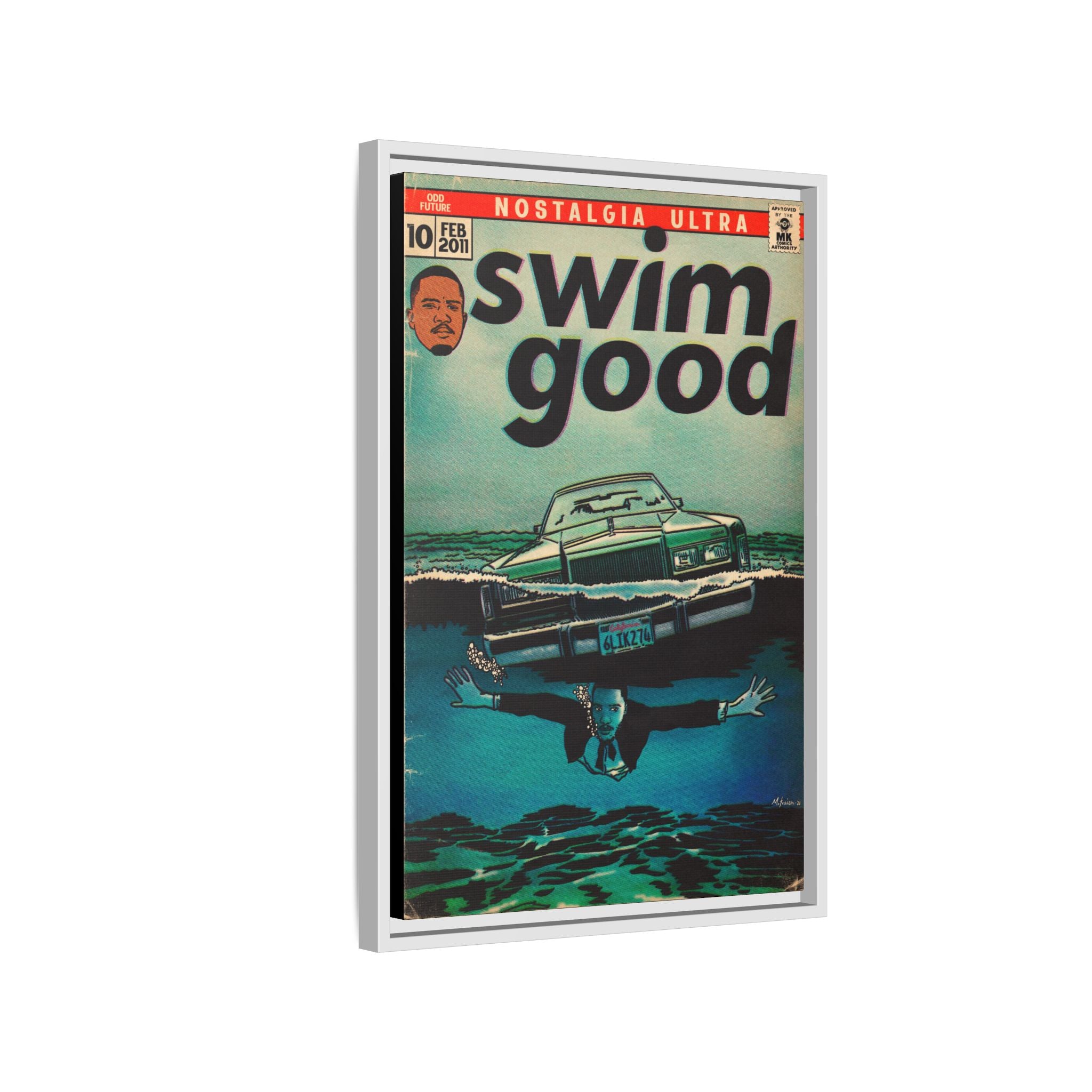 Swim Good - Matte Canvas, Framed (Multi-color)
