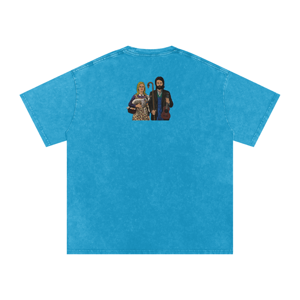 Ram - Snow Washed Oversized Cotton T-Shirt