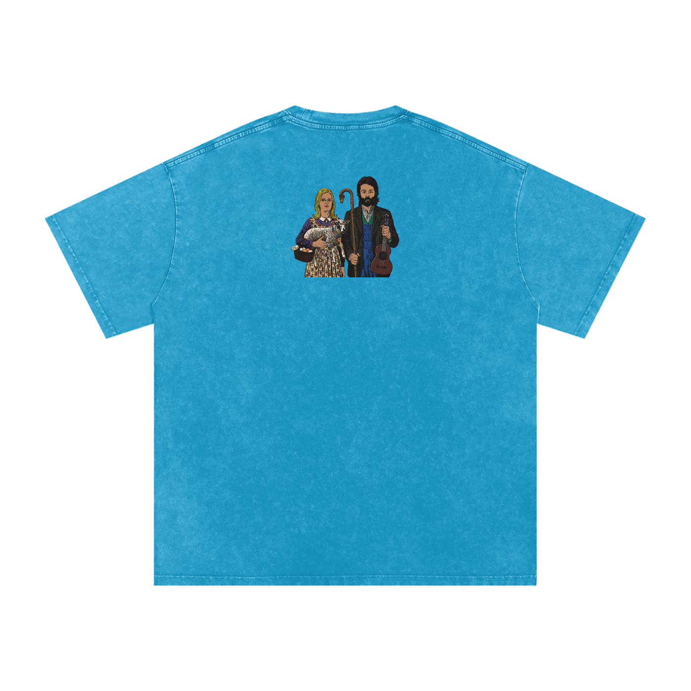 Ram - Snow Washed Oversized Cotton T-Shirt