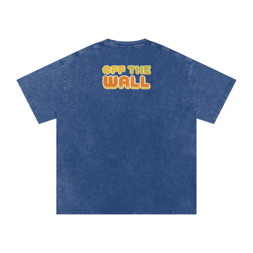 Off the Wall - Snow Washed Oversized Cotton T-Shirt
