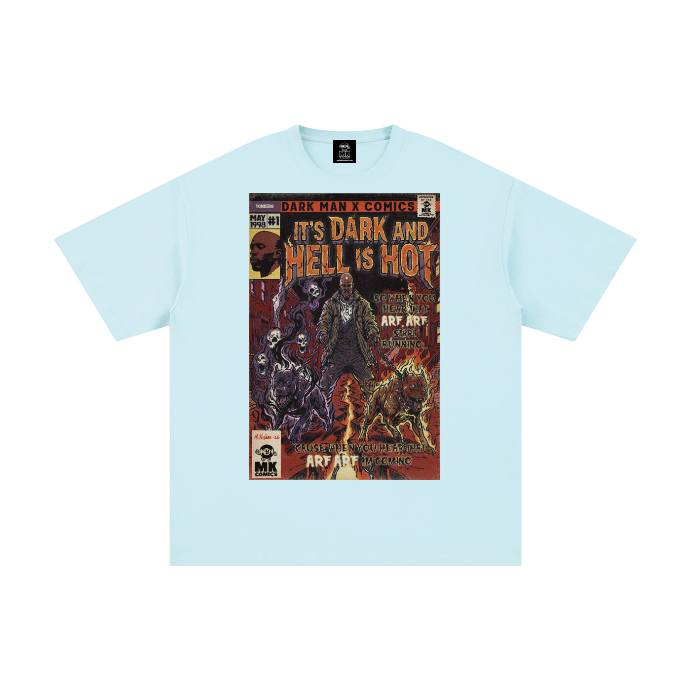 It's Dark & Hell is Hot - Unisex Pure Cotton T-Shirt