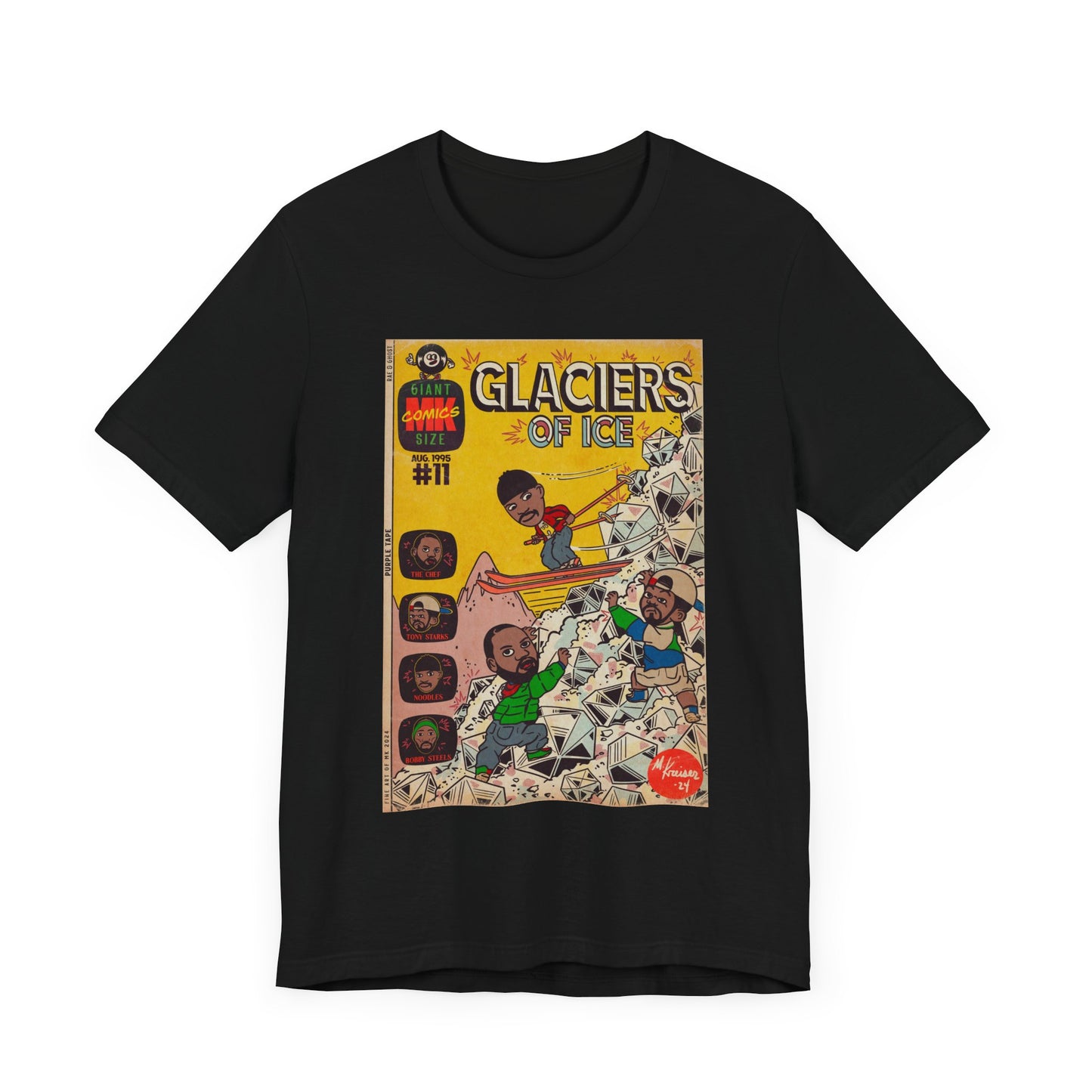 Rae, Ghost, Masta - Glaciers of Ice - Unisex Jersey Short Sleeve Tee