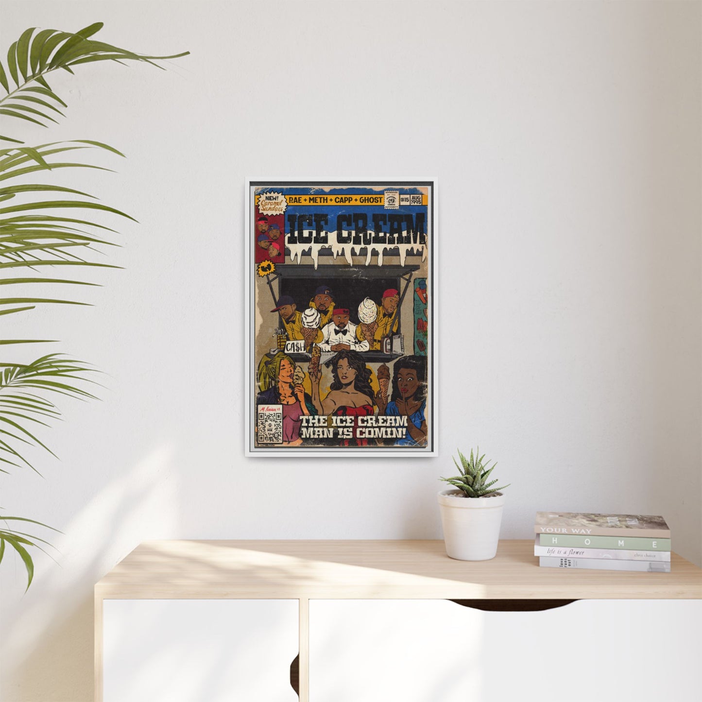 Raekwon- Ice Cream - Gallery Canvas Wraps, Vertical Frame