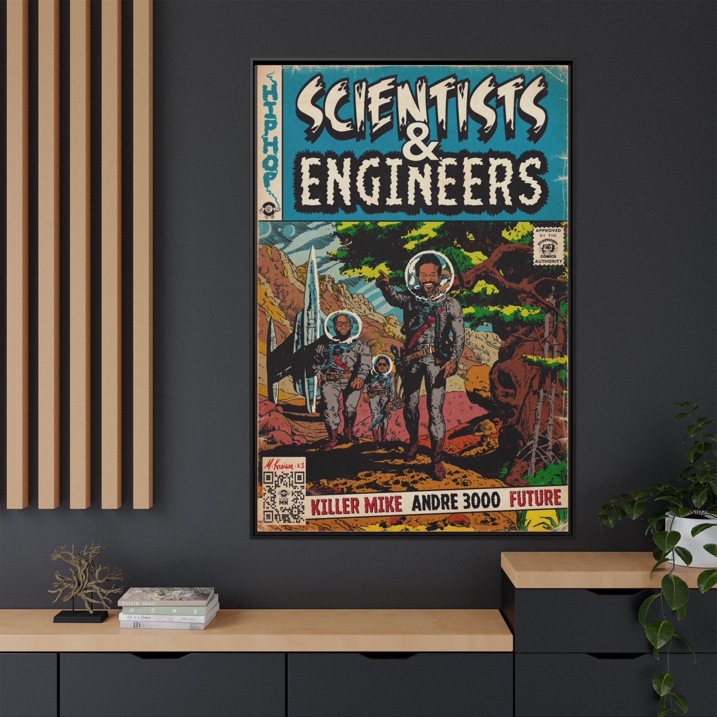 Killer Mike - Scientists & Engineers - Andre 3000 - Future - Gallery Canvas Wraps, Vertical Frame