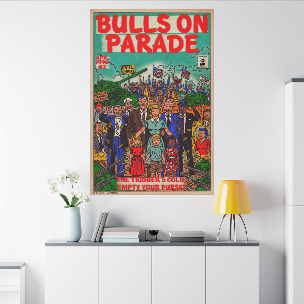 Bulls Parade -Matte Canvas, Stretched, 0.75" (Multi-Size)