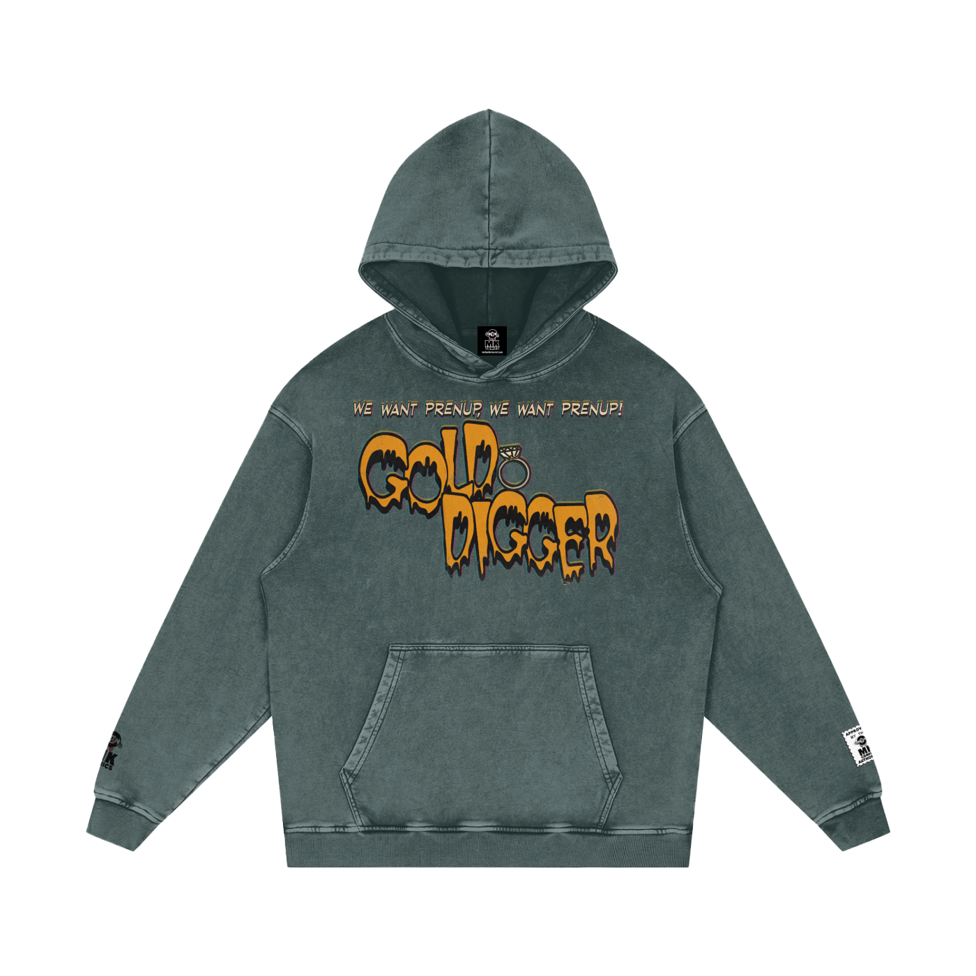 Gold Digger - Snow Washed Loose Cotton Hoodie