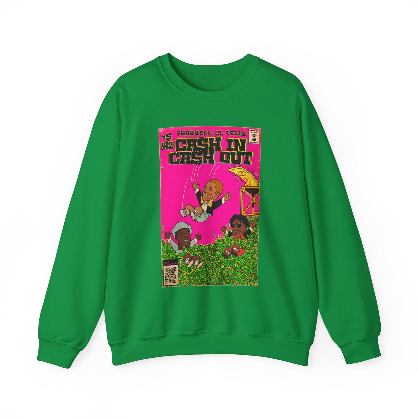Pharrell, 21 Savage & Tyler - Cash In Cash Out - Unisex Heavy Blend™ Crewneck Sweatshirt
